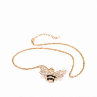Colgante Abeja Chapado Oro 18K y Circonitas