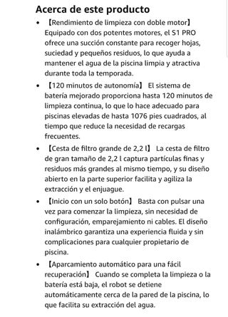 NUEVO! Robot Limpiafondos hasta 120 min