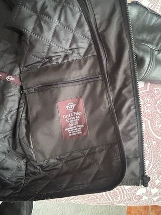 Casaco de pele para mota