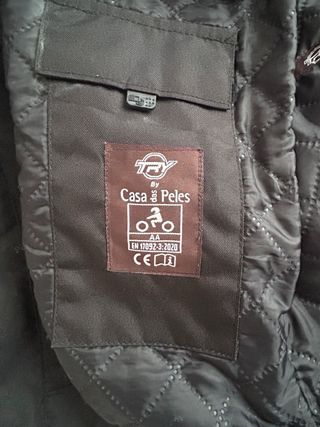 Casaco de pele para mota