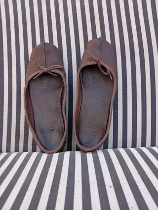 Ballerine Clarks in pelle marrone