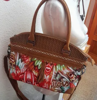 Bolso bandolera Lois estampado-Linea Nanda 2017.