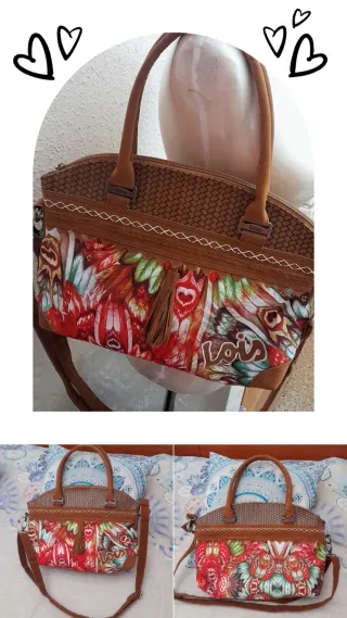 Bolso bandolera Lois estampado-Linea Nanda 2017.