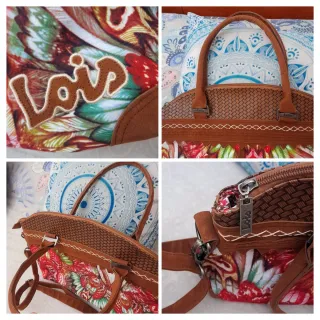 Bolso bandolera Lois estampado-Linea Nanda 2017.