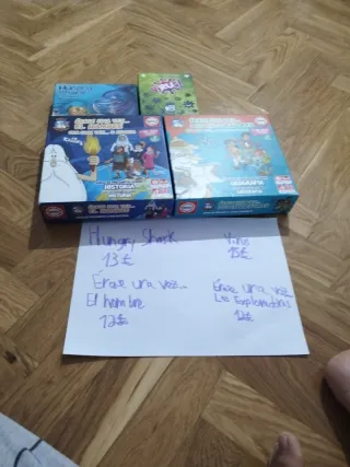 Lote Juegos de Mesa (Historia, Geografía, Virus, T