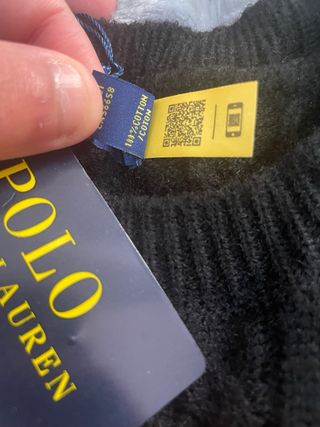 Jersey Polo Ralph Lauren Negro Talla M