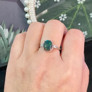 Anillo de Opalo natural