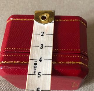 Scatola Cartier Gioiello Pelle Rossa