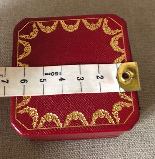 Scatola Cartier Gioiello Pelle Rossa