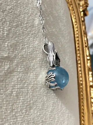 Collar de Aguamarina natural