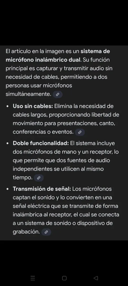 Receptor Micrófonos Inalámbricos Doble Canal