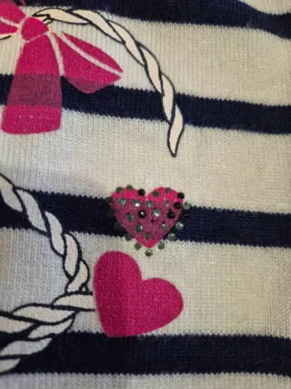 Top rayas flores rosas tirantes