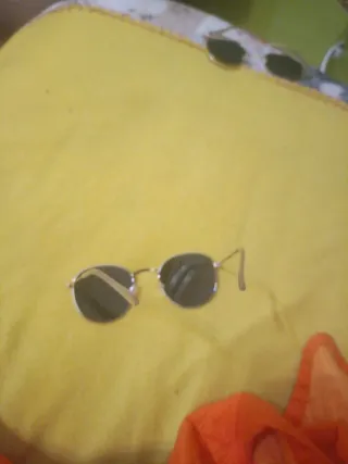 Set 2 paia Occhiali da Sole Rotondi Oro