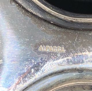 Set spazzole e pettine vintage in alpacca