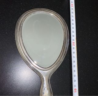 Set spazzole e pettine vintage in alpacca