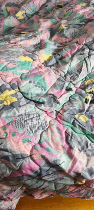 Colcha edredón multicolor cama 90