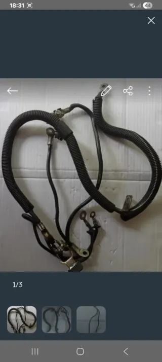 Cableado Batería Peugeot 206 (+ y -)