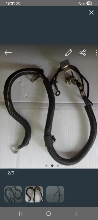 Cableado Batería Peugeot 206 (+ y -)