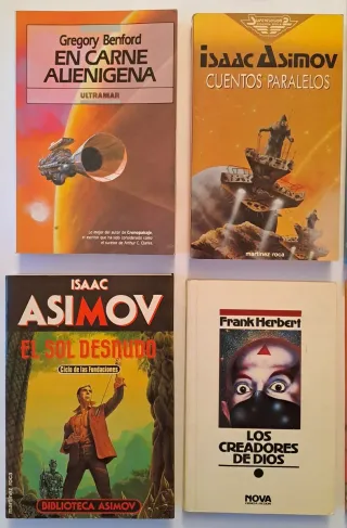Lote 8 libros Ciencia Ficción: Asimov, Benford,...