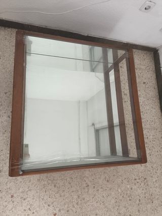 Mesa de centro madera y cristal