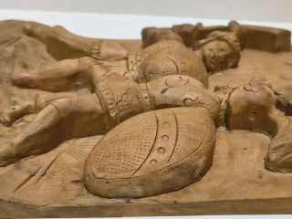 Antico Pannello Legno Pupi