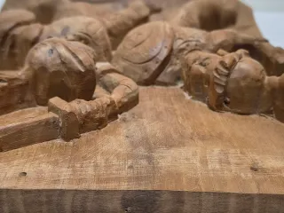 Antico Pannello Legno Pupi