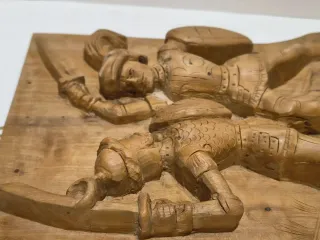 Antico Pannello Legno Pupi