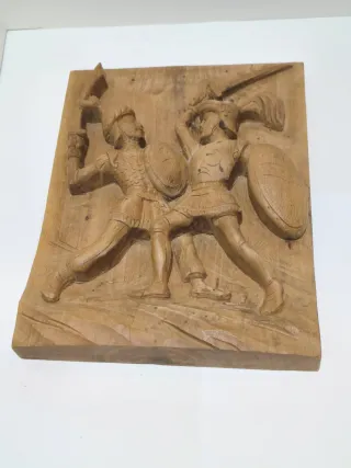 Antico Pannello Legno Pupi