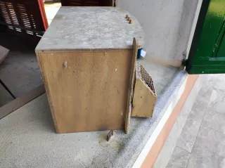 Jaula para perdices de madera