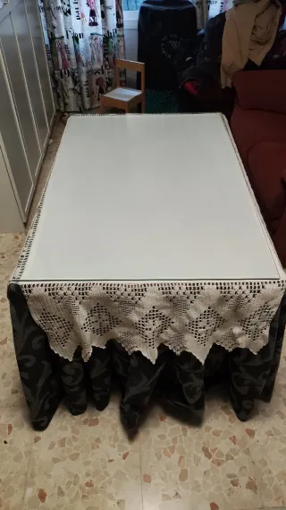 Mesa Camilla Rectangular con Cristal