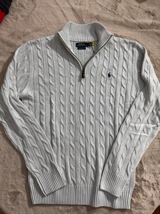 Camisola Polo Ralph Lauren XL Cinza/Azul