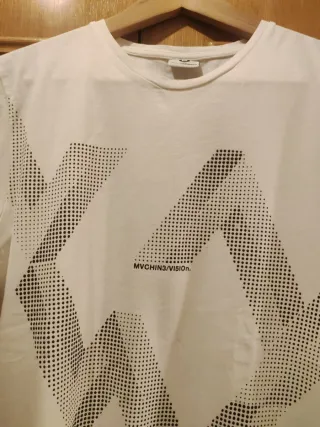 Camiseta Jack Jones blanca con puntos negros