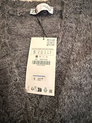 Chaqueta Zara Gris Talla S
