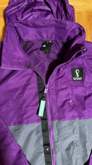 Chaqueta Adidas Morada y Gris