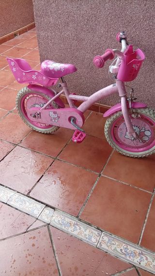 Bicicleta infantil rosa Hello Kitty