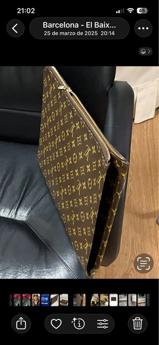 Portadocumenti Louis Vuitton Marrone