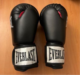Guantes Everlast Negros 14Oz Nuevos