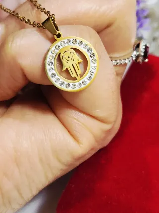 Conjunto Collar y Pendientes Mano de Fátima