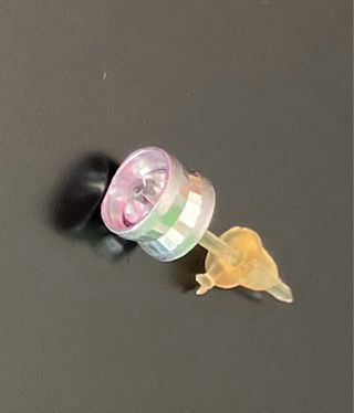 Pendiente multicolor con brillo