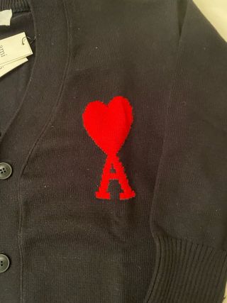 Gilet nero Ami nuovo con cartellino uomo