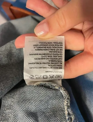 Falda vaquera larga Denim. 100% algodón