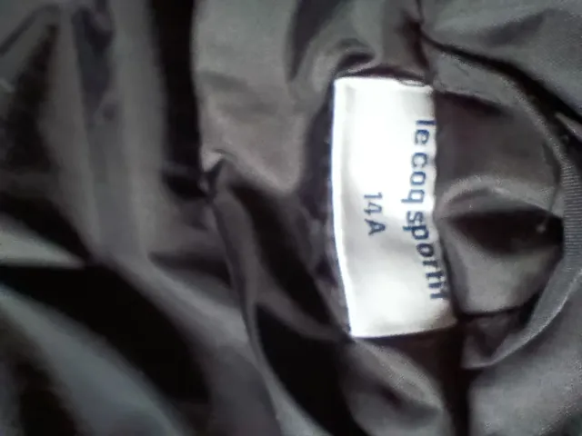 Chaqueta Le Coq Sportif Invierno Negra 14 años