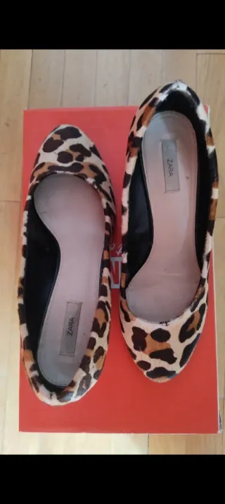 Zapatos tacón cuña Zara T40