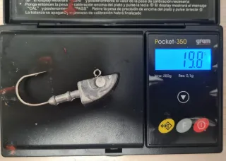 4 Cabezas Plomadas 20gr Pesca