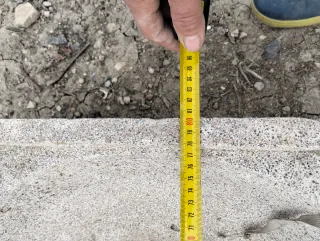 Fregadero antiguo de piedra doble