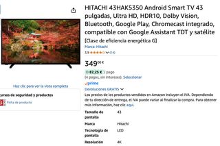 Smart TV Hitachi 4K