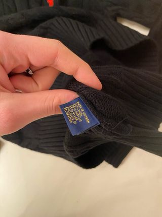 Maglione Polo Ralph Lauren Uomo Nero Nuovo