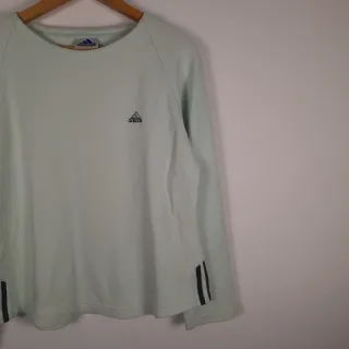 Vintage Adidas Sweatshirt Top Mint Green Pastel