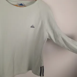 Vintage Adidas Sweatshirt Top Mint Green Pastel