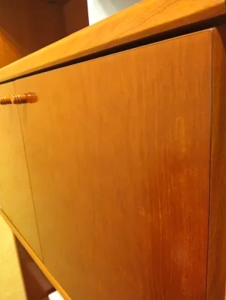 Mobile soggiorno vetrina modulare in legno massello